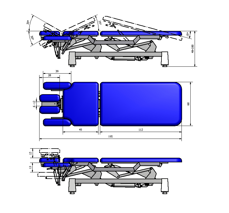 Rysunek techniczny CHIRO WS TECH